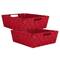 DII® Nylon Basketweave Trapezoid Bin Set, 2ct.